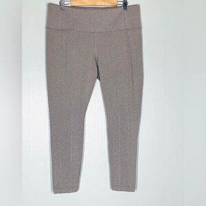 Athleta Delancey Herringbone Tight Leggings A chevron Delancey Tan-Beige Sz 1X